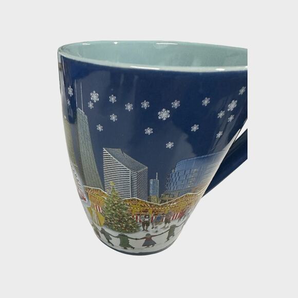 2022 Christkindlmarket Mug Christmas German Market - CHICAGO Snowy Blue - Picture 4 of 8